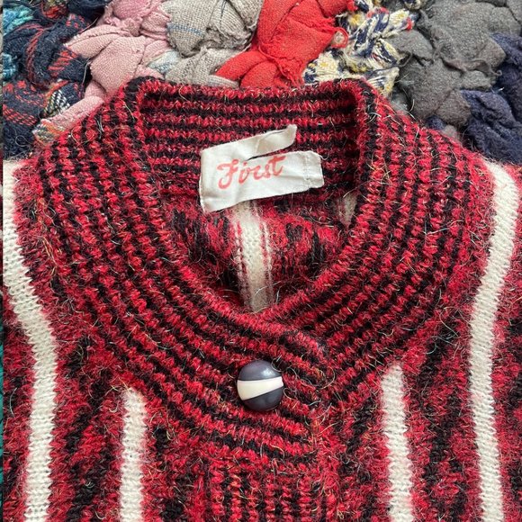 Vintage Button Up Mohair Sweater - Picture 5 of 6